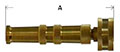 4in Crossed Pattern Brass Nozzle Diagram